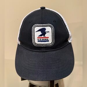 U.S. Mail Baseball Hat, USPS Eagle Embroidered Logo Adjustable Adult Snapback